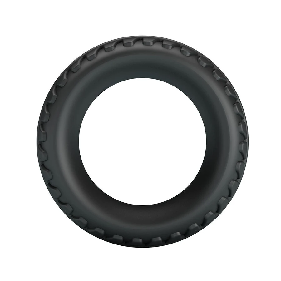 CRAZY BULL - MERRITT TEXTURED SILICONE COCK RING BLACK